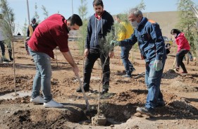 کاشت 150 اصله نهال در فاز سوم پارک فناوری پردیس به همت گروه فناپ